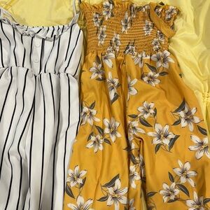 Floral Yellow Jumpsuit